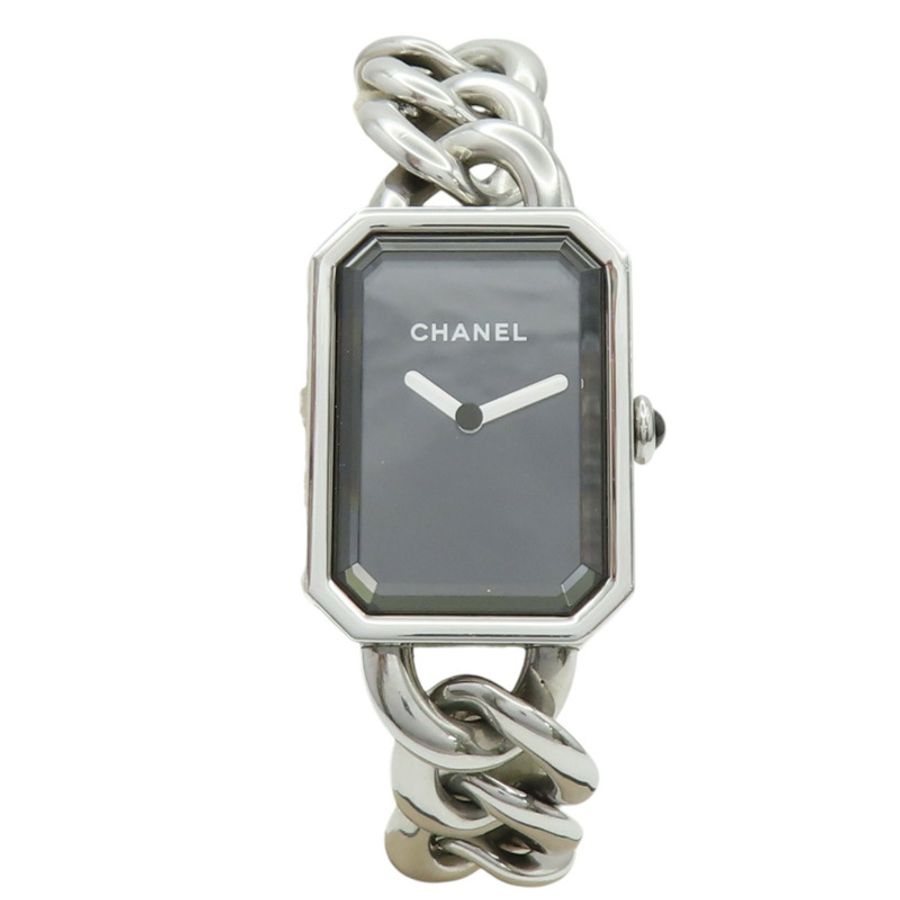 【再降價】黑色錶盤 不鏽鋼 銀鍊帶 Premiere 腕錶【CHANEL 香奈兒】 H3250-1