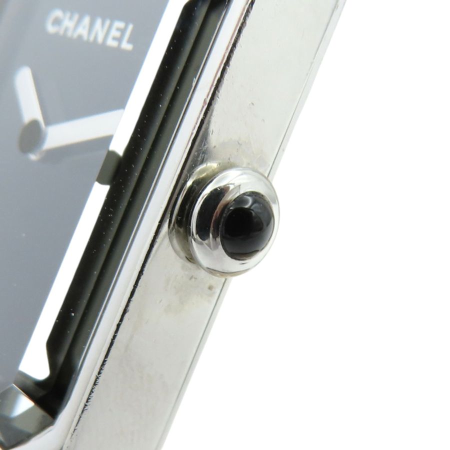 【再降價】黑色錶盤 不鏽鋼 銀鍊帶 Premiere 腕錶【CHANEL 香奈兒】 H3250-8