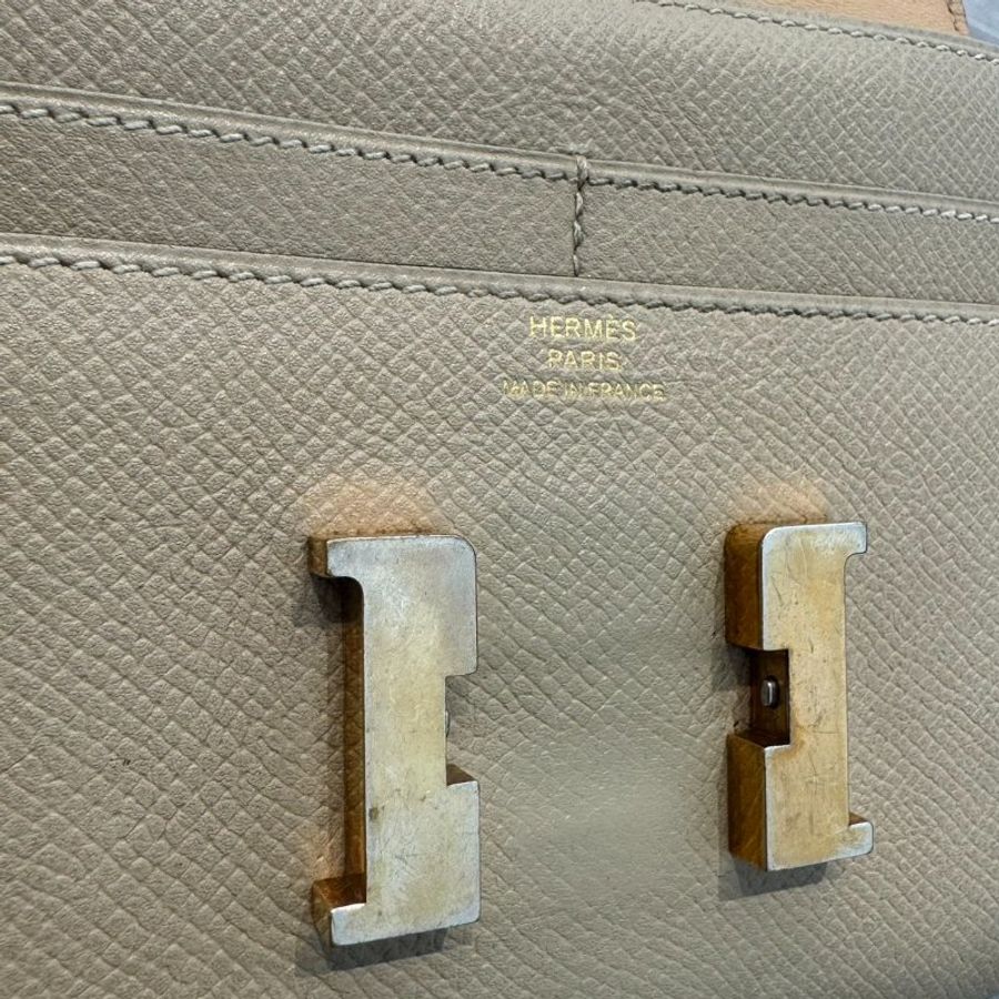Hermès Constance 經典H金釦短夾-3