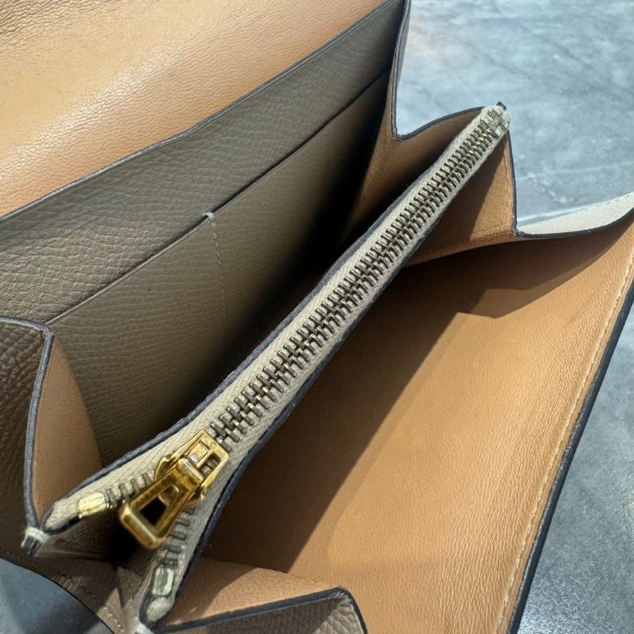 Hermès Constance 經典H金釦短夾-4