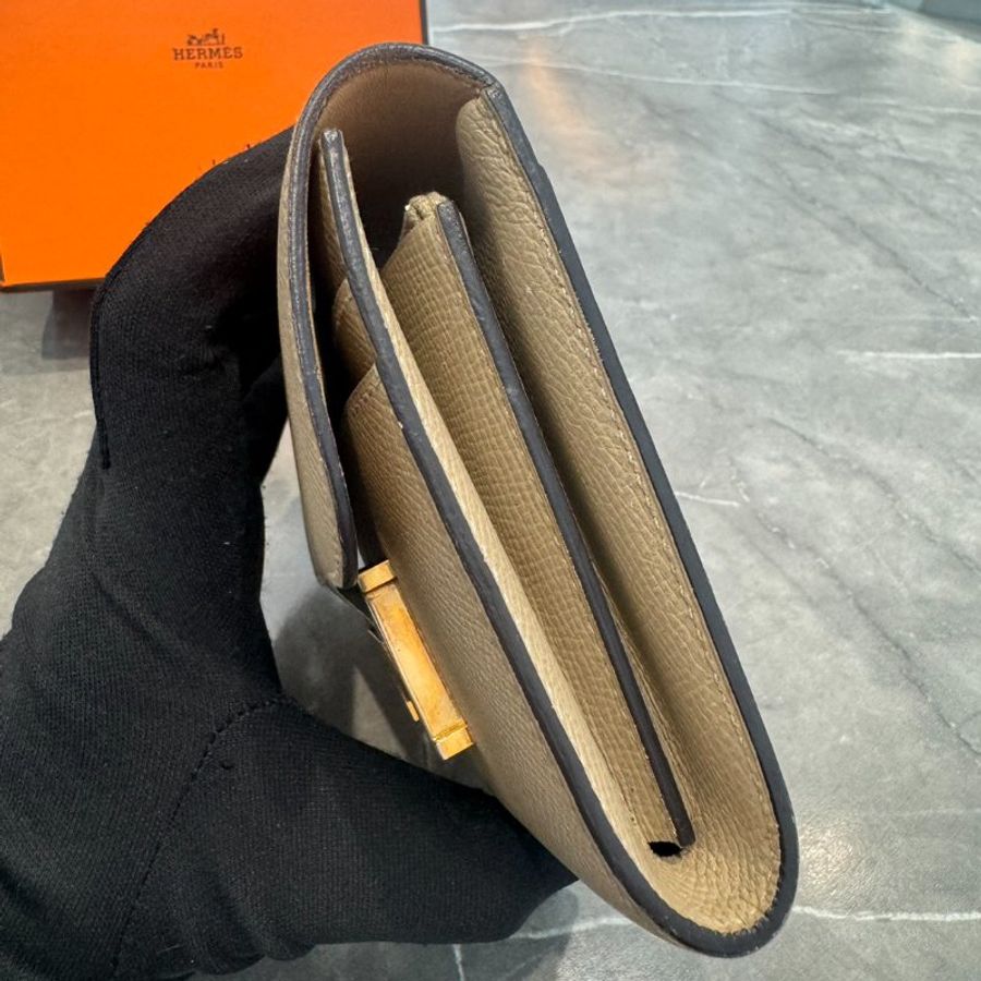 Hermès Constance 經典H金釦短夾-6