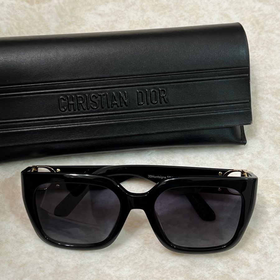 Dior 黑色方框太陽眼鏡 30Montaigne S8U-1