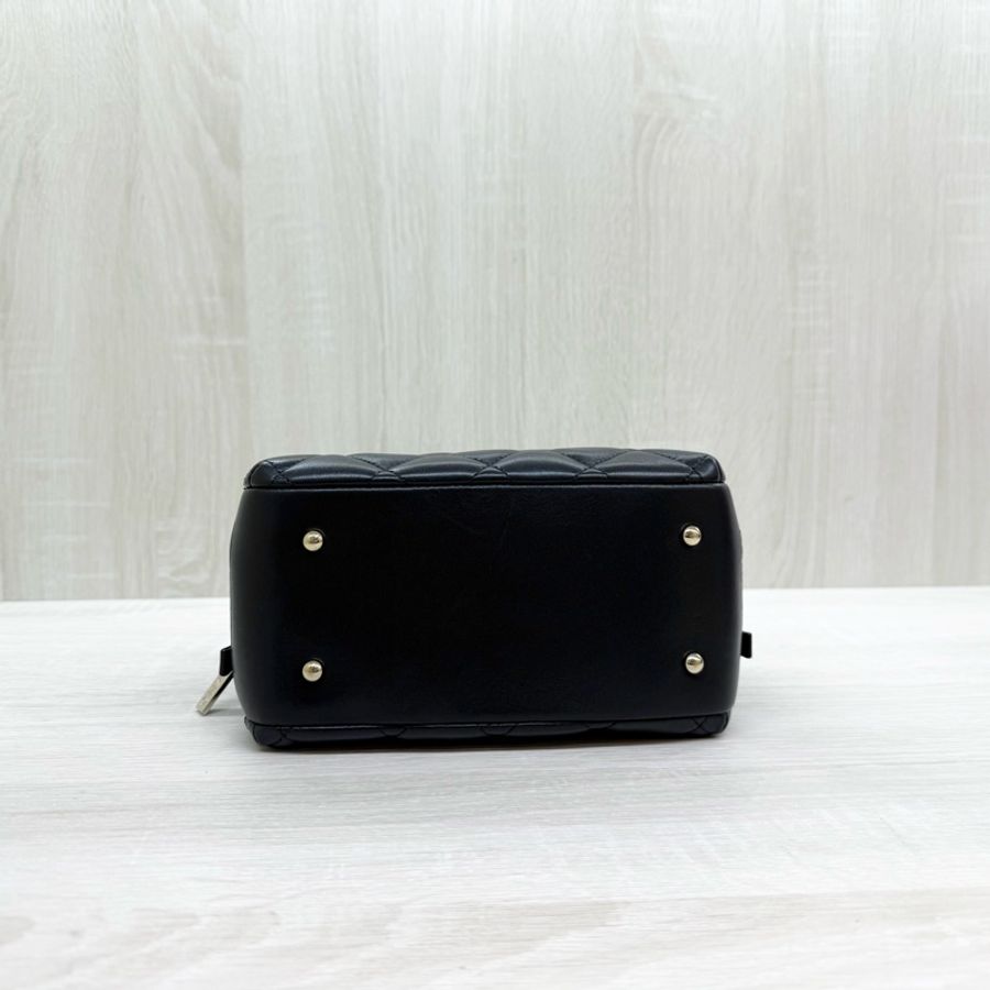 CHANEL黑色羊皮TRENDY CC雙拉鍊相機包AS1627-4