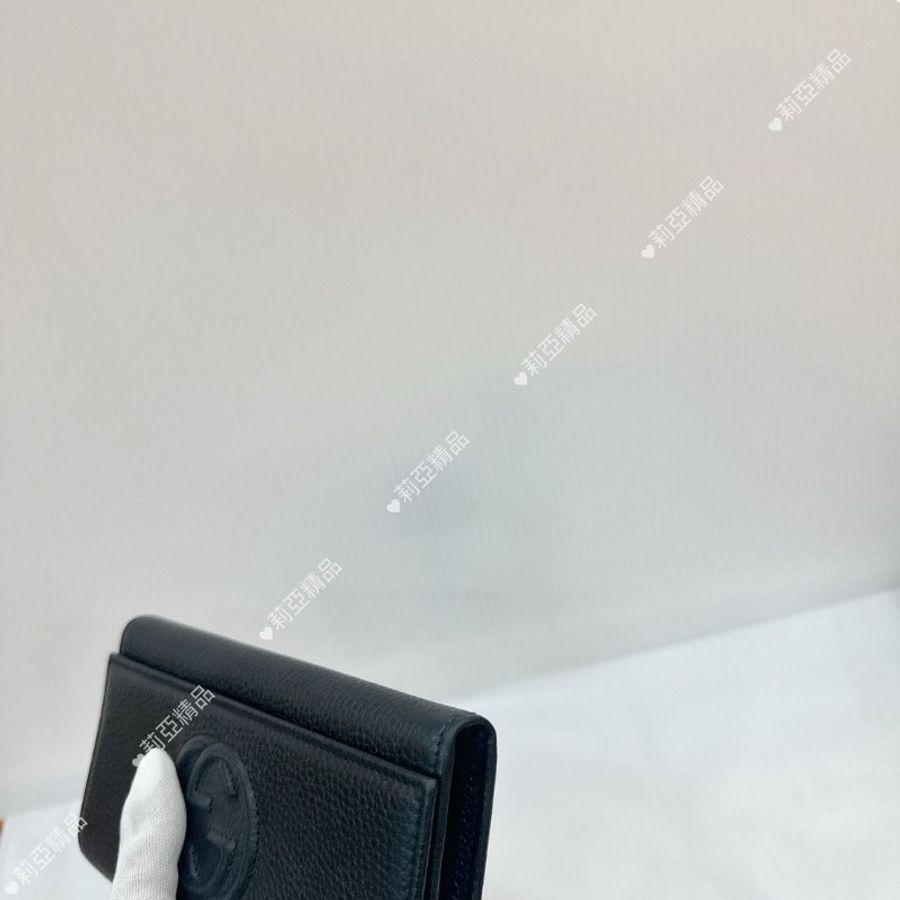 莉亞精品♡Gucci Soho長夾 黑 二手美品-9