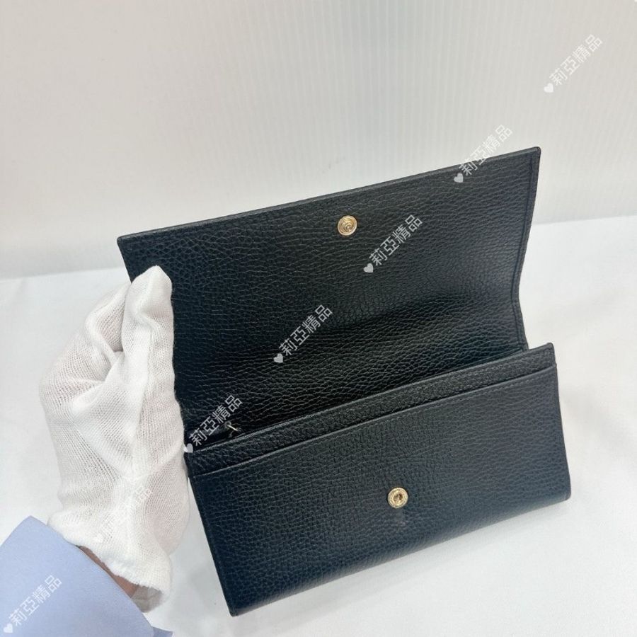 莉亞精品♡Gucci Soho長夾 黑 二手美品-13