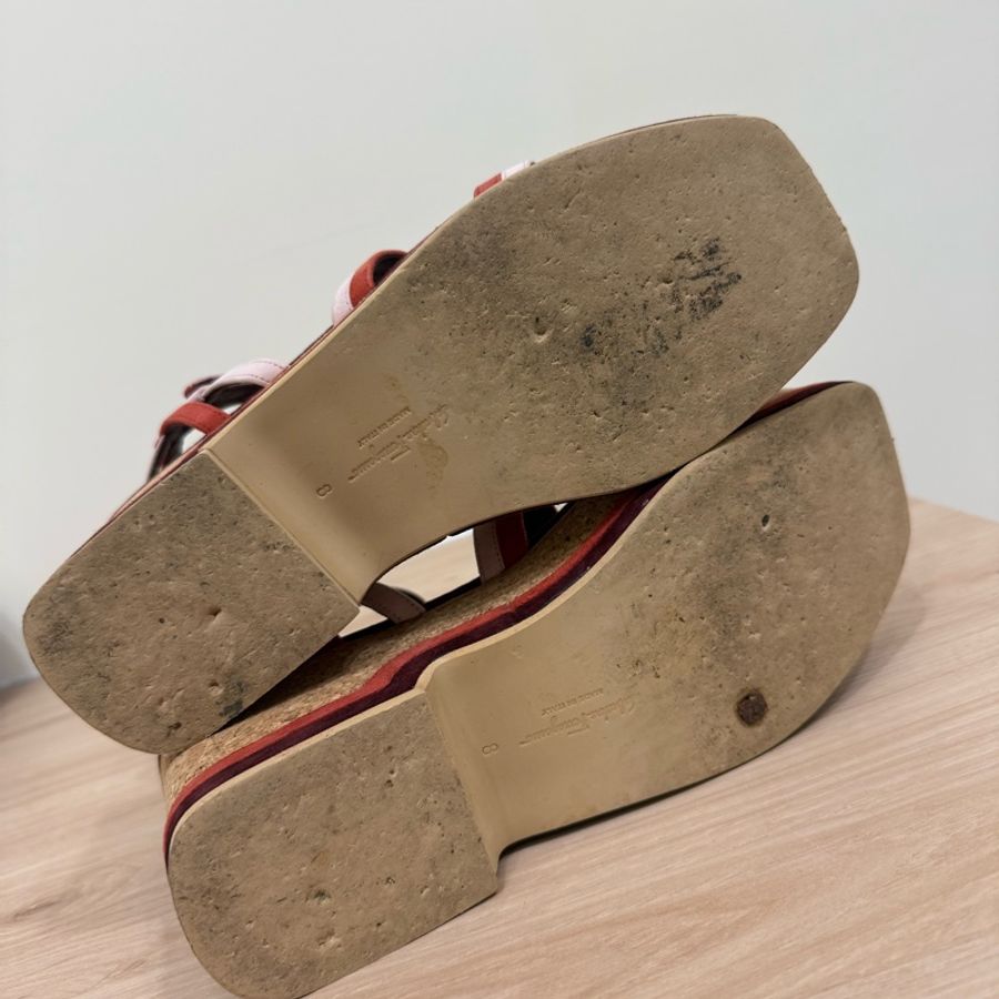 Salvatore Ferragamo 復古厚底涼鞋 尺寸8(24.5)-9