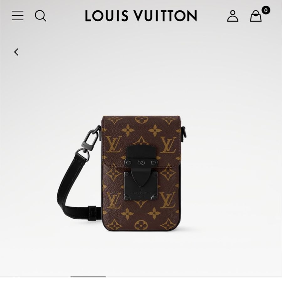 【僅離櫃】【100%全新】【徵主人】Louis Vuitton Lv老花 S-Lock 直式隨身錢包 肩背包 M81522-0