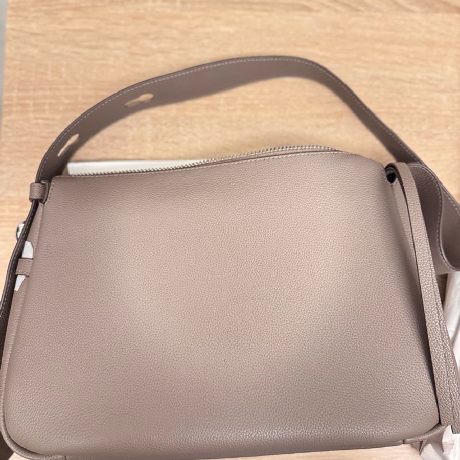 (全新)Tory Burch ROMY肩包 荔枝紋皮革-1