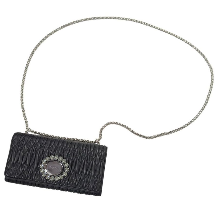MIU MIU *自加鏈>送無品牌扣+無品牌鏈帶* 水鑽 2用包-1
