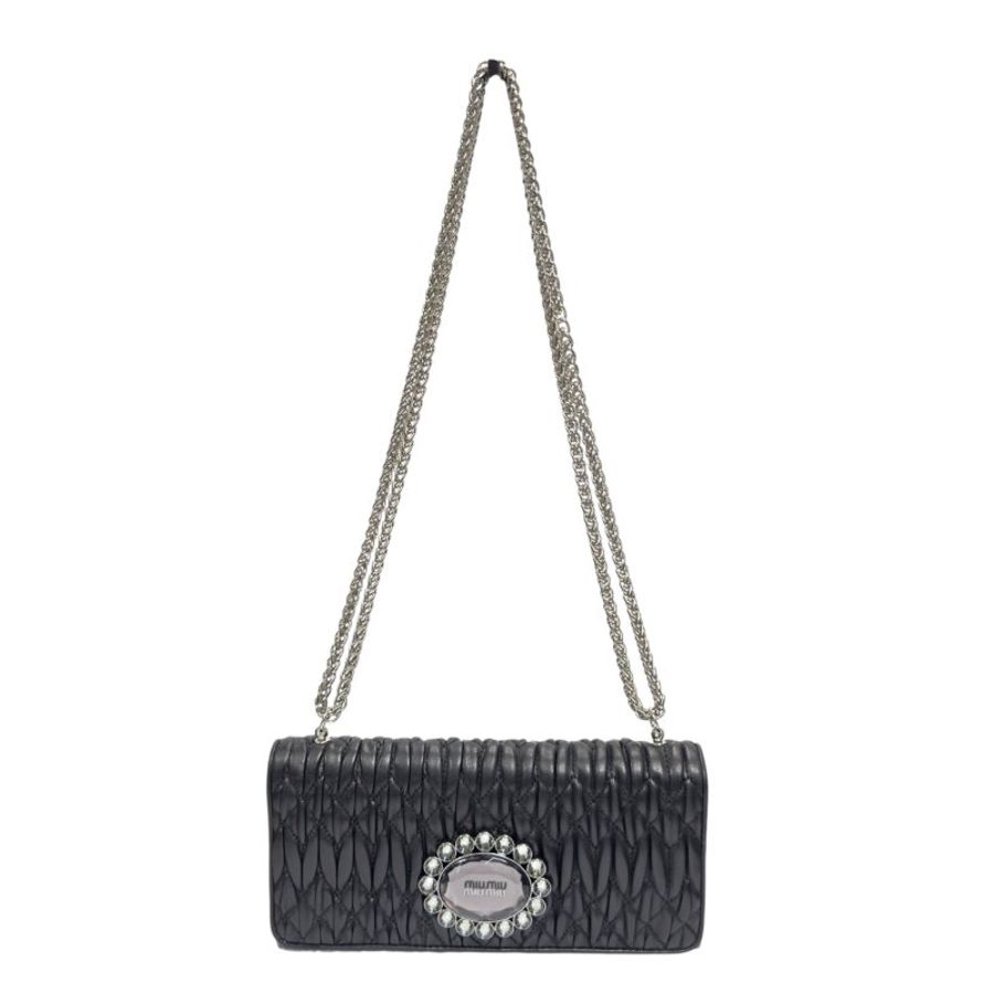 MIU MIU *自加鏈>送無品牌扣+無品牌鏈帶* 水鑽 2用包-4