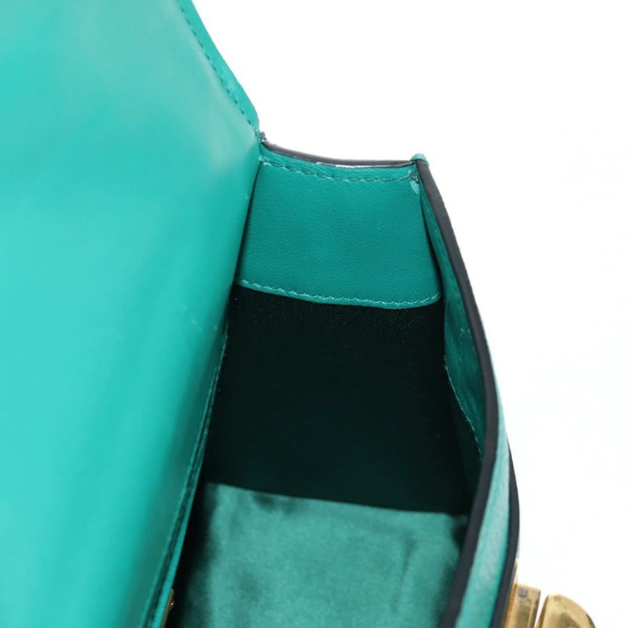 【日本直送】Miu Miu Matelasse 手提包 皮革 2way 綠金 正品 143983M-26