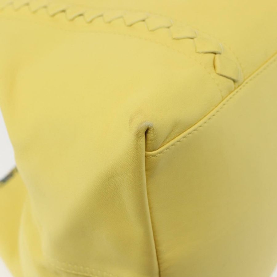 【日本直送】BOTTEGA VENETA INTRECCIATO 雙面托特包 皮革尼龍 黃色 正品 BA5716-14