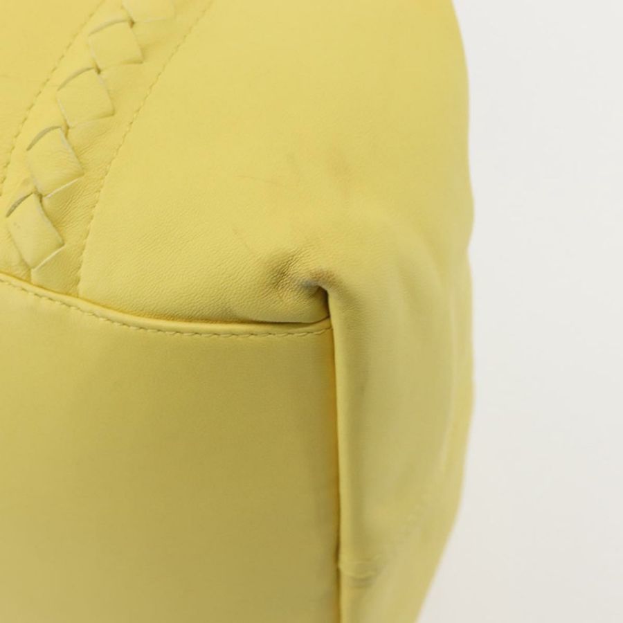 【日本直送】BOTTEGA VENETA INTRECCIATO 雙面托特包 皮革尼龍 黃色 正品 BA5716-15