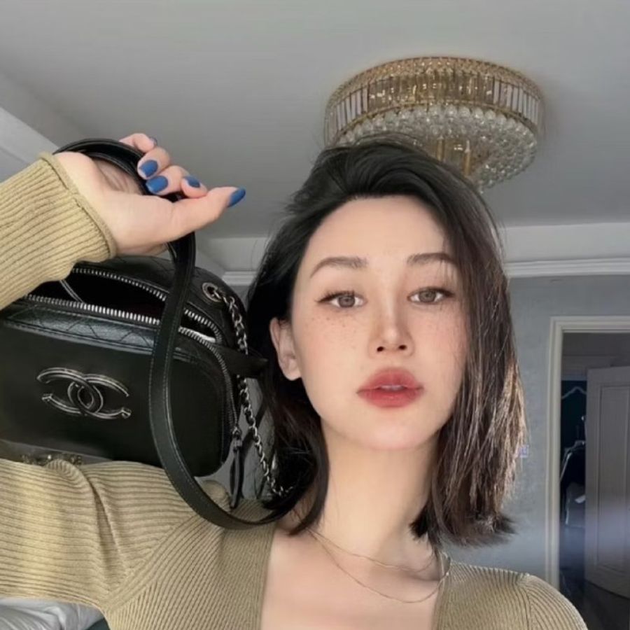 香奈兒 CHANEL 黑色 金鍊 荔枝紋牛皮 復古 相機包 斜背包 手提包 肩背包 側背包 鍊條包 帶鍊包-2