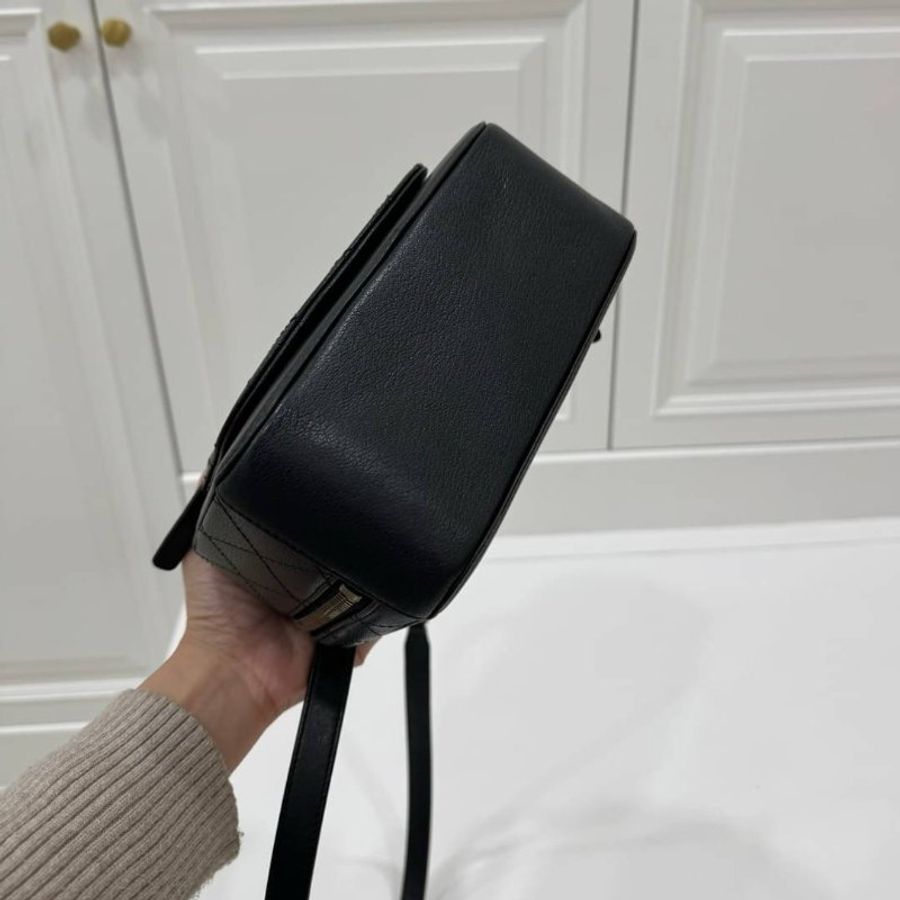 香奈兒 CHANEL 黑色 金鍊 荔枝紋牛皮 復古 相機包 斜背包 手提包 肩背包 側背包 鍊條包 帶鍊包-15