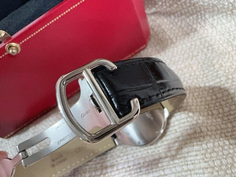 小巴黎二手名牌真品Cartier 藍氣球 延保2030機械36 有保卡 完成官網登記-12