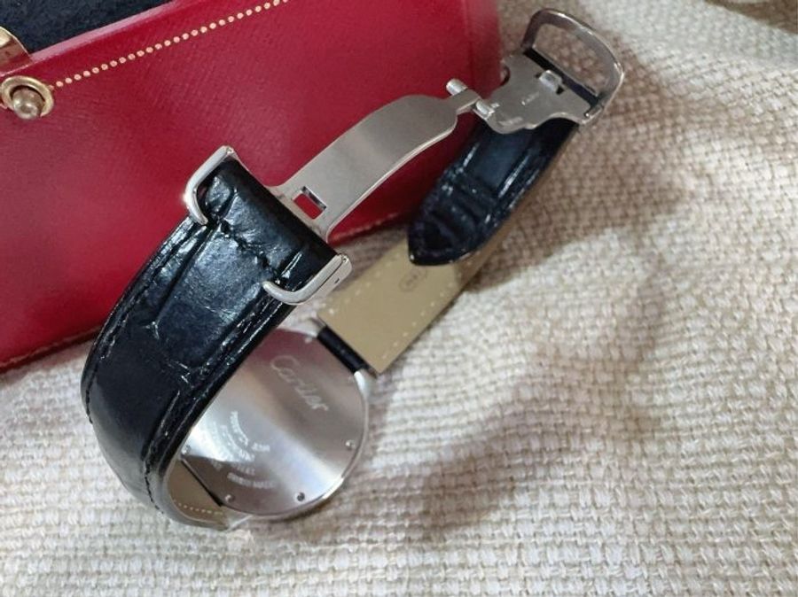 小巴黎二手名牌真品Cartier 藍氣球 延保2030機械36 有保卡 完成官網登記-13