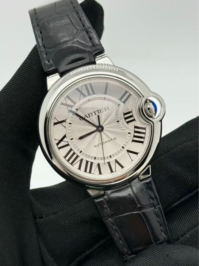 小巴黎二手名牌真品Cartier 藍氣球 延保2030機械36 有保卡 完成官網登記-17