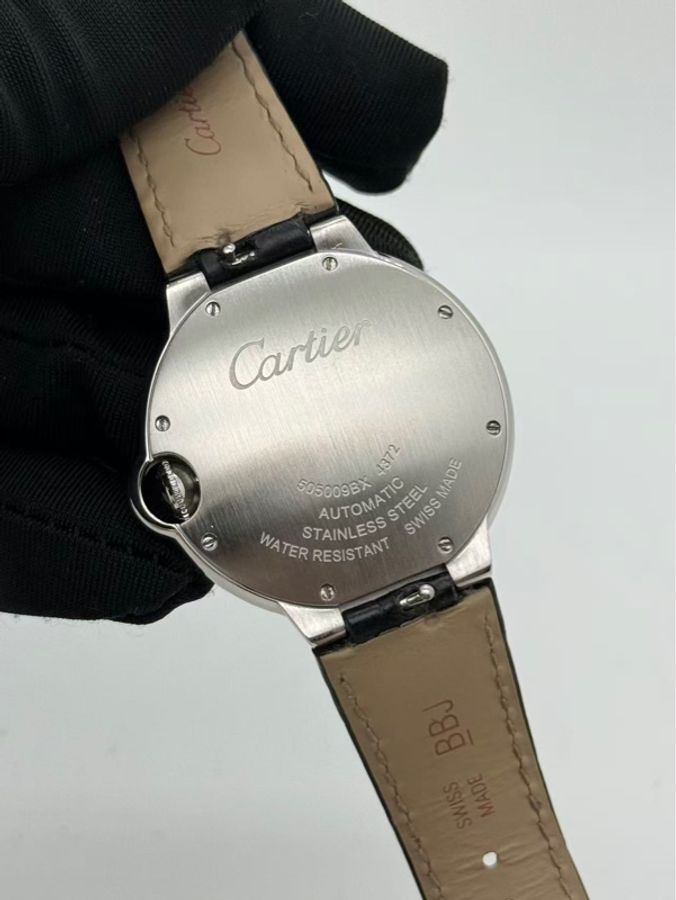 小巴黎二手名牌真品Cartier 藍氣球 延保2030機械36 有保卡 完成官網登記-18