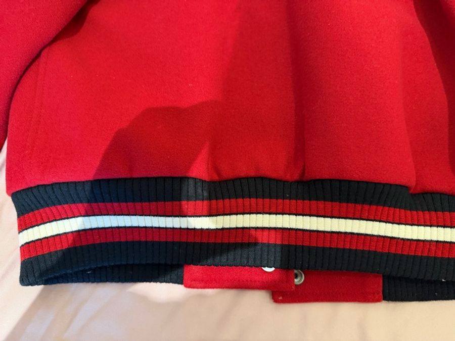 「JL精品代購」 9新 Coach 紅色棒球外套-8