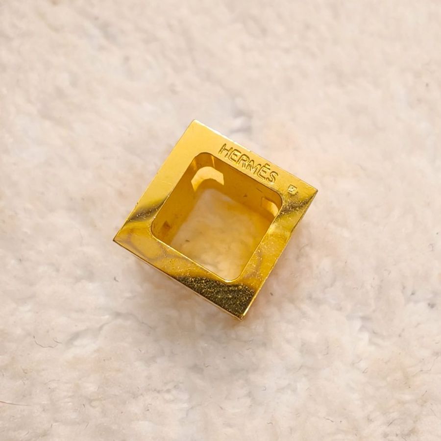H家Cage D’H 項鍊方塊橘色金鏈-9