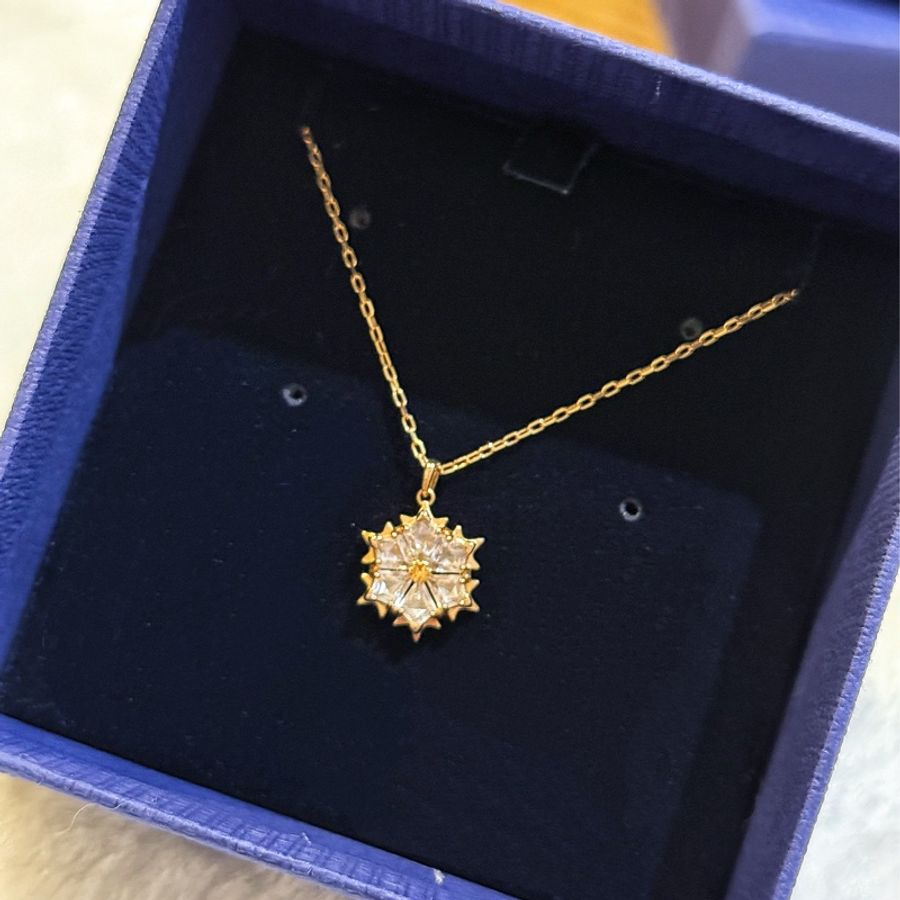 Swarovski施華洛世奇 雪花項鍊-0