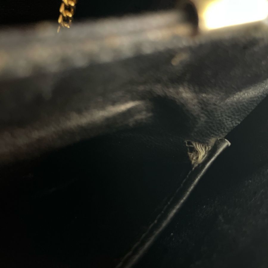 保存良好Celine vintage馬車金具BOX翻蓋包/肩斜背-20
