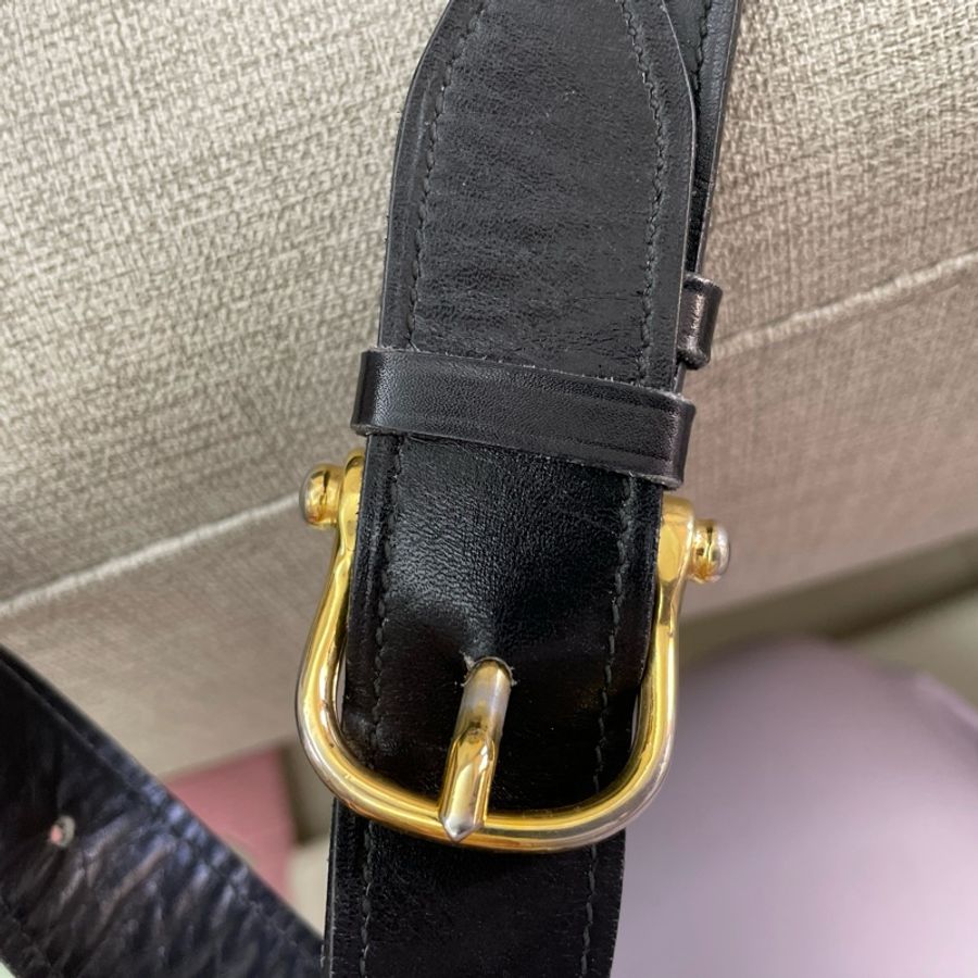 保存良好Celine vintage馬車金具BOX翻蓋包/肩斜背-26