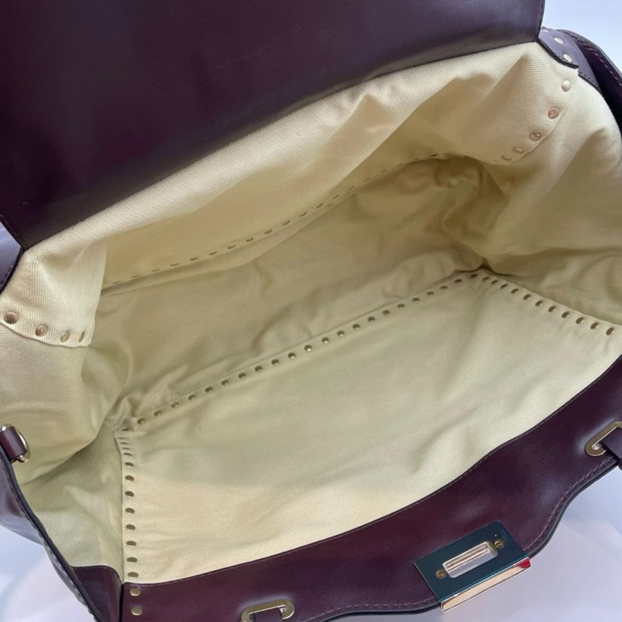 單肩包 手提袋Valentino Garavani Rockstud Tote shoulder bag Leather Origin Italy-3