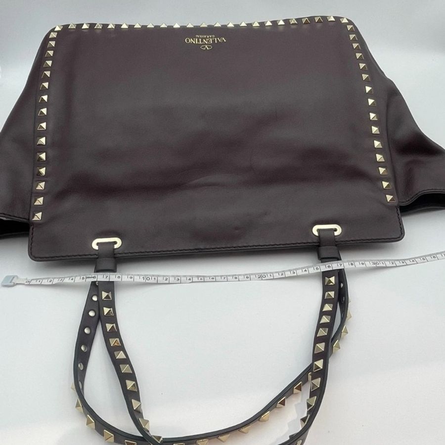 單肩包 手提袋Valentino Garavani Rockstud Tote shoulder bag Leather Origin Italy-6