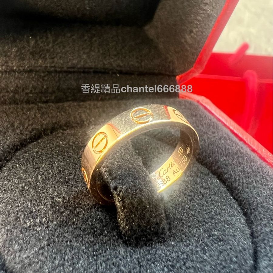 卡地亞 LOVE 窄版 💍 戒圍:46號-2