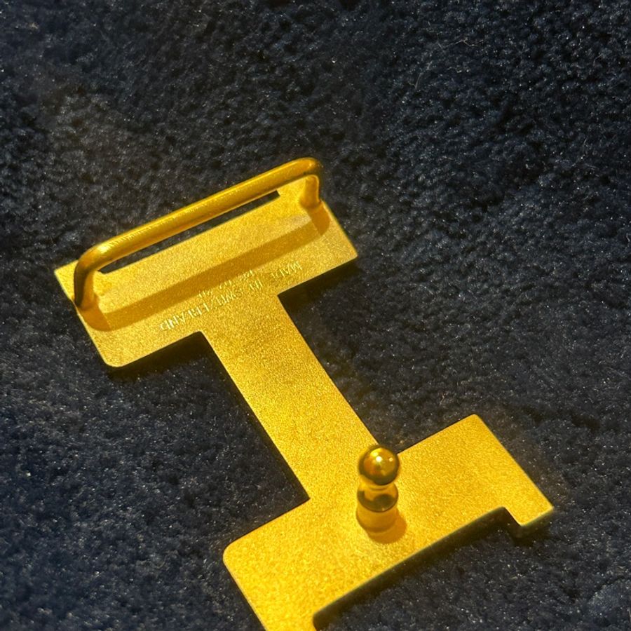 HERMES 大象灰金扣皮帶 (無配件)-0
