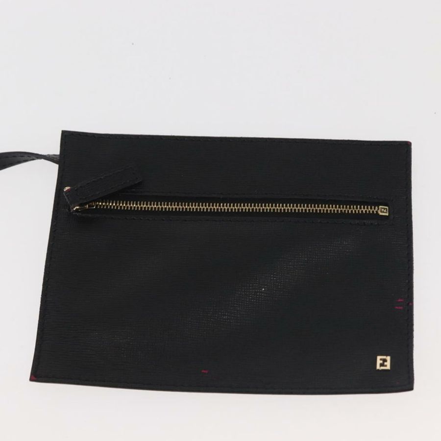【日本直送】FENDI 托特包 皮革 黑色 金色 正品 bs29107-20