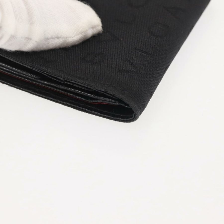 【日本直送】寶格麗 Logo Mania 雙折皮夾帆布黑色正品 am9073-6