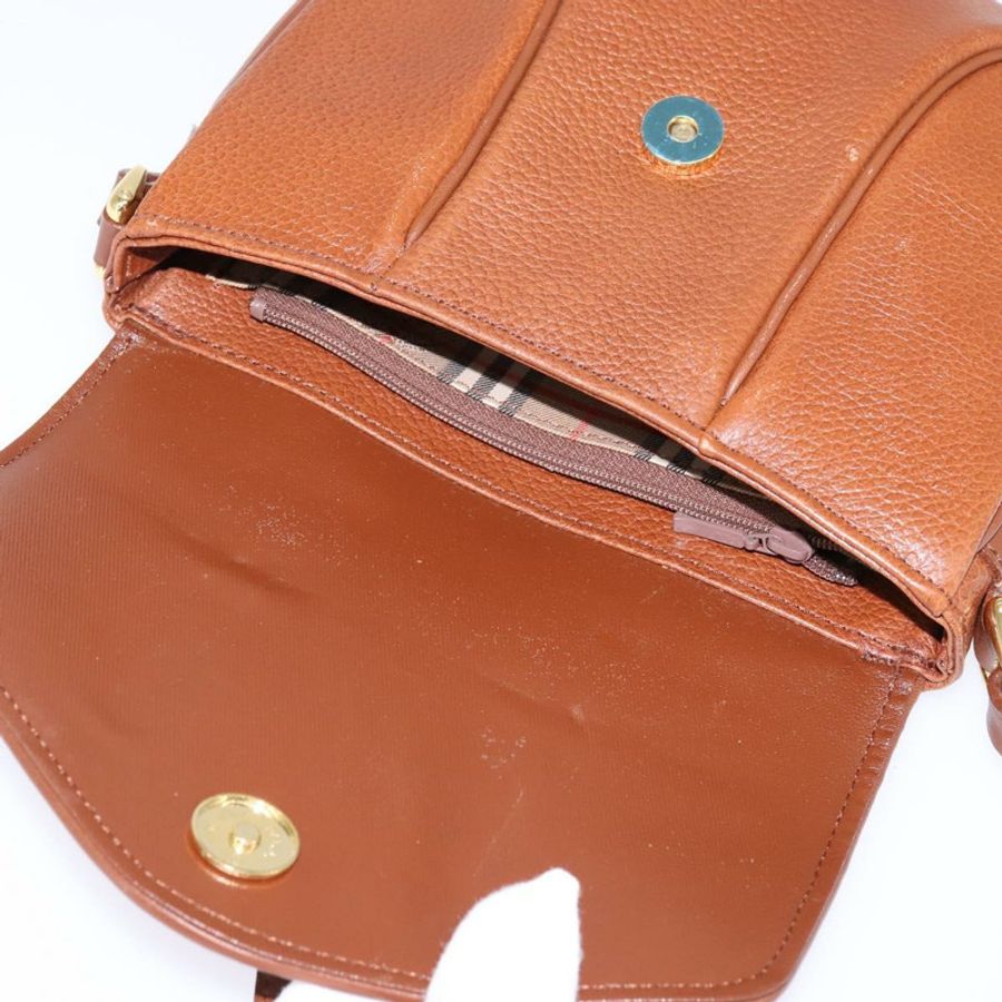 【日本直送】Burberrys 棕色金色皮革肩背包 正品 bs29470-9