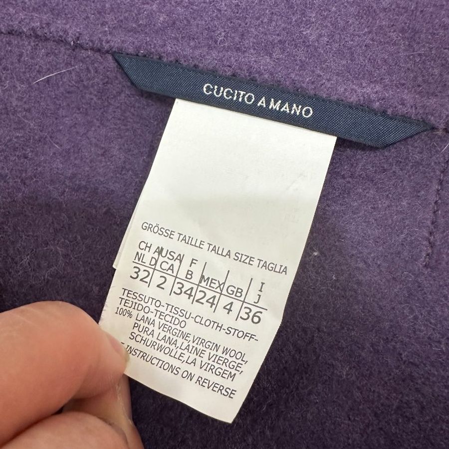 MaxMara 紫色 長版大衣 長大衣 大衣 長版外套 外套-9