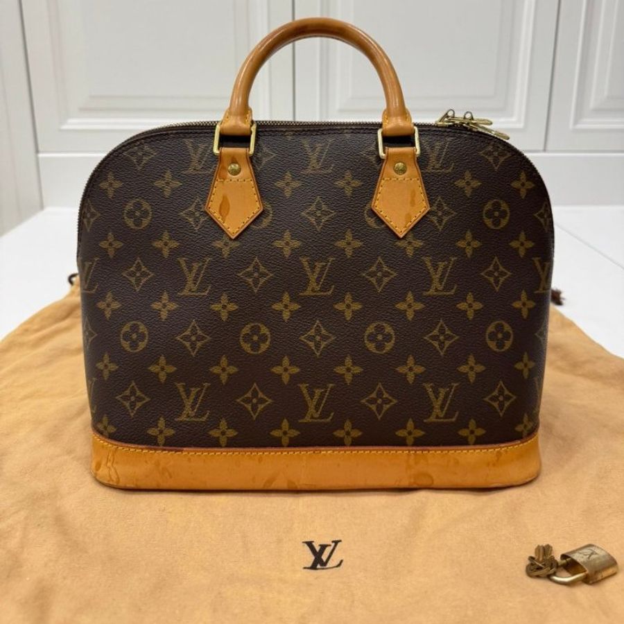LV alma vintage 老花 貝殼包 手提包 肩背包 斜背包 側背包-0