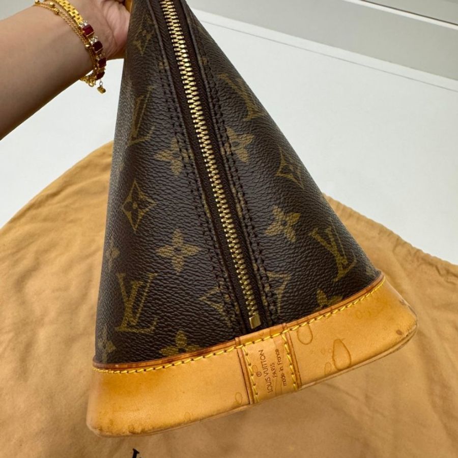 LV alma vintage 老花 貝殼包 手提包 肩背包 斜背包 側背包-10