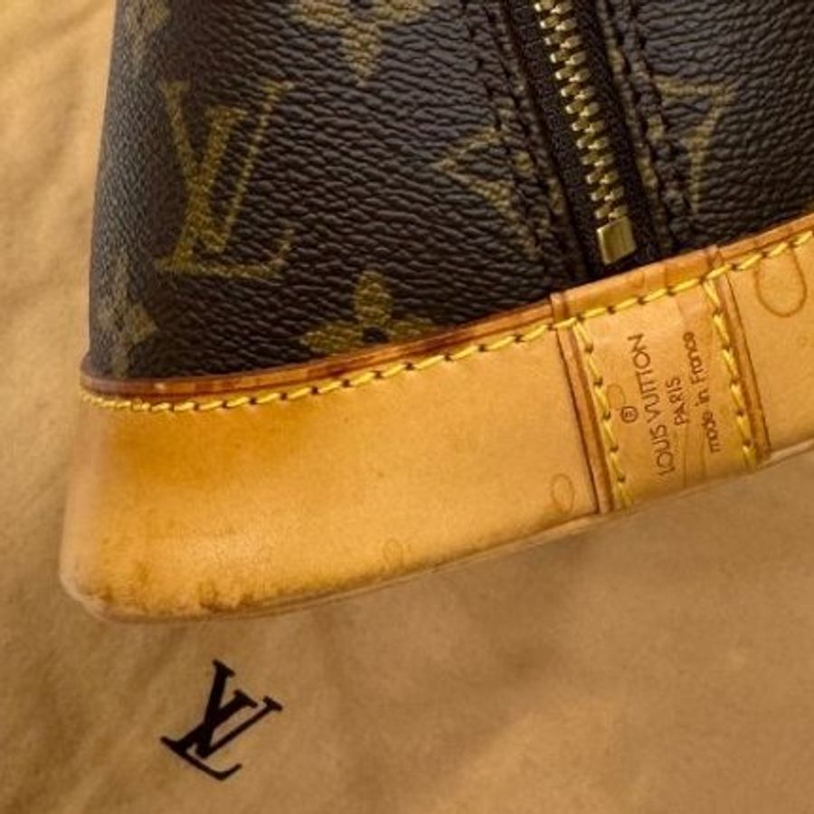 LV alma vintage 老花 貝殼包 手提包 肩背包 斜背包 側背包-33