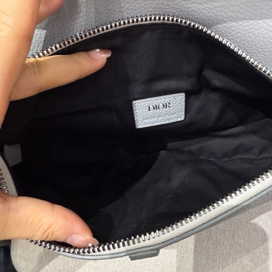 Dior 灰色1947馬鞍胸包 尺寸約27*20*4 22年-5