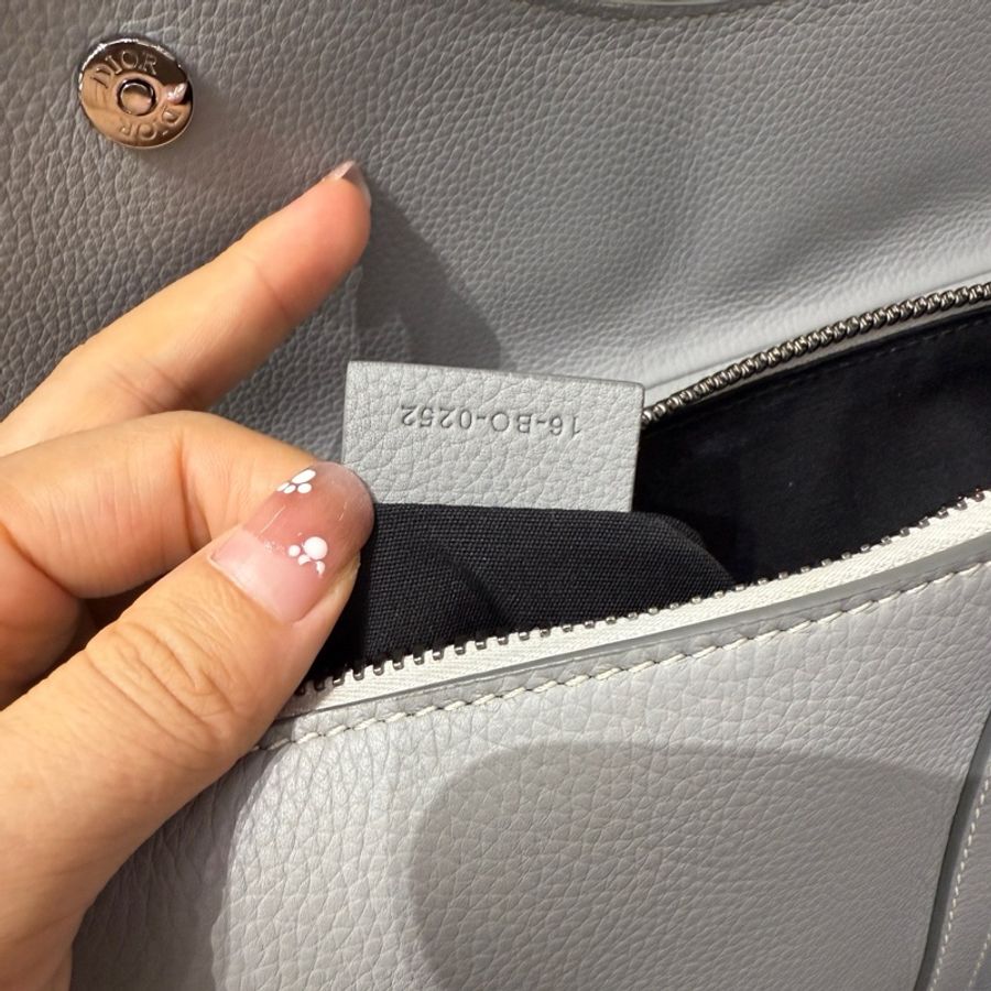 Dior 灰色1947馬鞍胸包 尺寸約27*20*4 22年-6