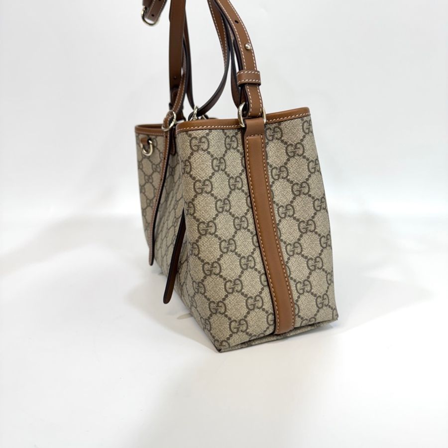 GUCCI原花GG Emblem中號托特斜背包815214-1
