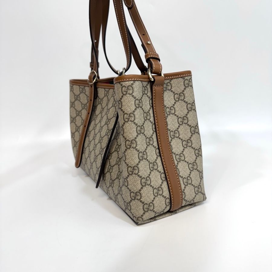 GUCCI原花GG Emblem中號托特斜背包815214-2