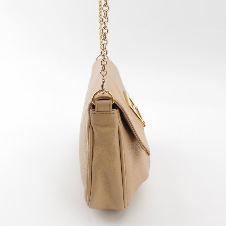 Fendi 牛皮純色斜挎包單肩包-2