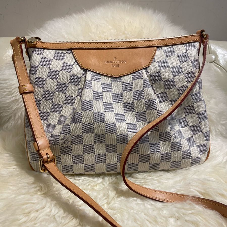 Damier Azur 帆布Siracusa PM 斜背包-0
