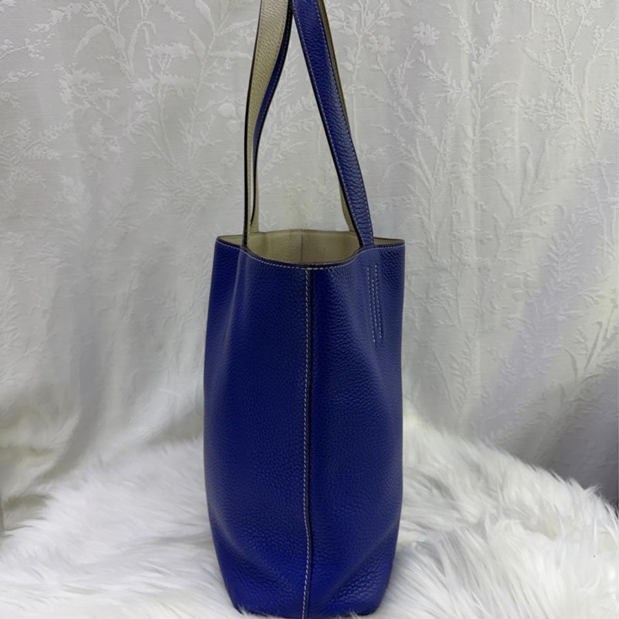 Hermès Hermes Double Sens 28 Reversible Tote Bag Blue-1