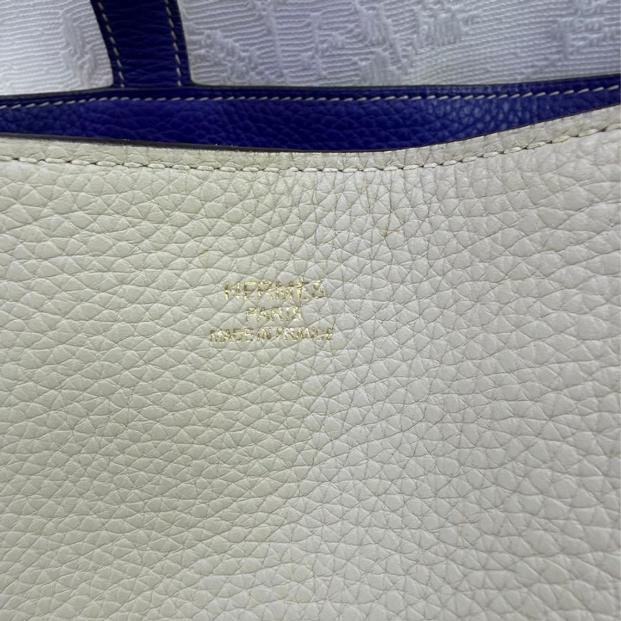 Hermès Hermes Double Sens 28 Reversible Tote Bag Blue-12