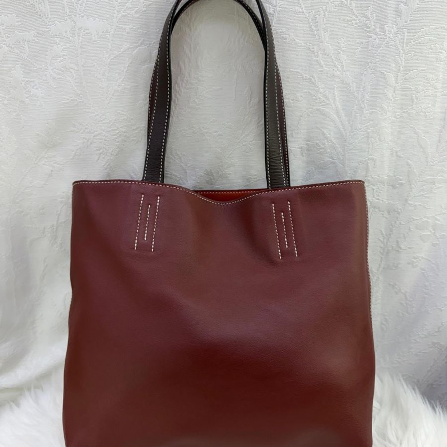 Hermès Double Sens Tote bag in 4 Color Leather .-14