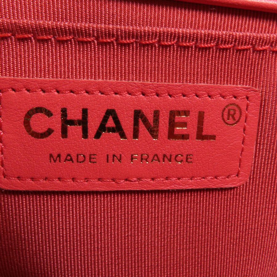 CHANEL 【激減優惠】Tweed/羊皮皮革Boy 20金扣鏈帶肩背袋-14