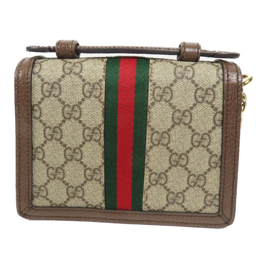 GUCCI 塗層帆布/牛皮皮革Ophidia Mini Top Handle Bag金扣手挽肩背兩用袋-1